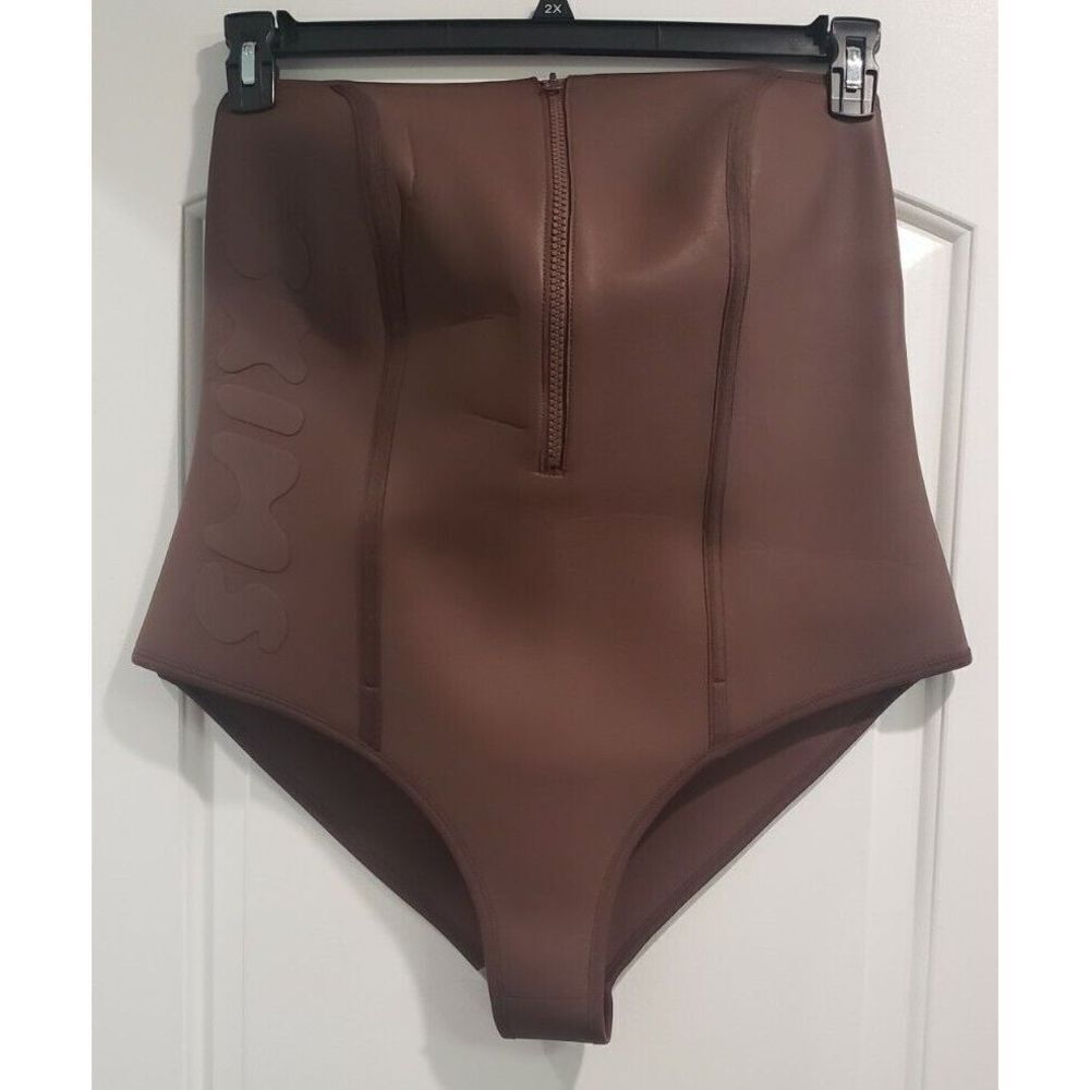 SKIMS Rubberized‎ Scuba Swim Strapless One Piece NWT Size 3X